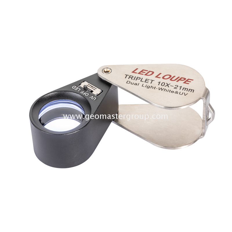 Kính lúp LED thủy tinh (10x,21mm)